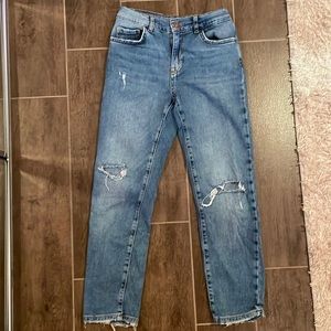 Kids blue denim ripped jeans